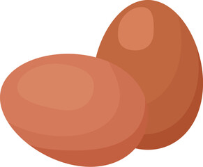 Chicken fresh eggs icon cartoon vector. Farm food. Yolk cooking food