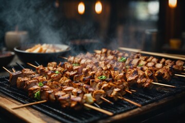 meat on the grill (Teppanyaki)