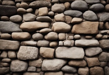 Old ancient stone wall isolated