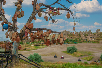 Wishing trees believed to bring luck in the Cappadocia tourism region.