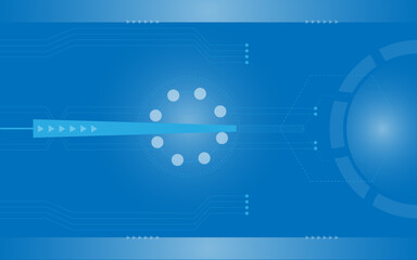 Fototapeta premium Technology abstract blue background image
