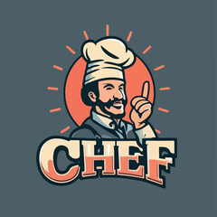 Art Illustration of Chef Logo vector illustration 