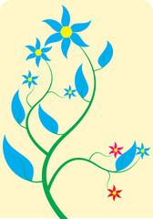 Fototapeta na wymiar flowers pattern background vector 