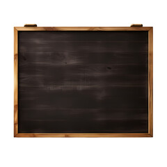 Blank blackboard or blackboard isolated on transparent background