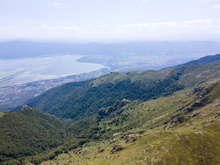 Fototapeta na wymiar Aerial view of Belasitsa Mountain, Bulgaria