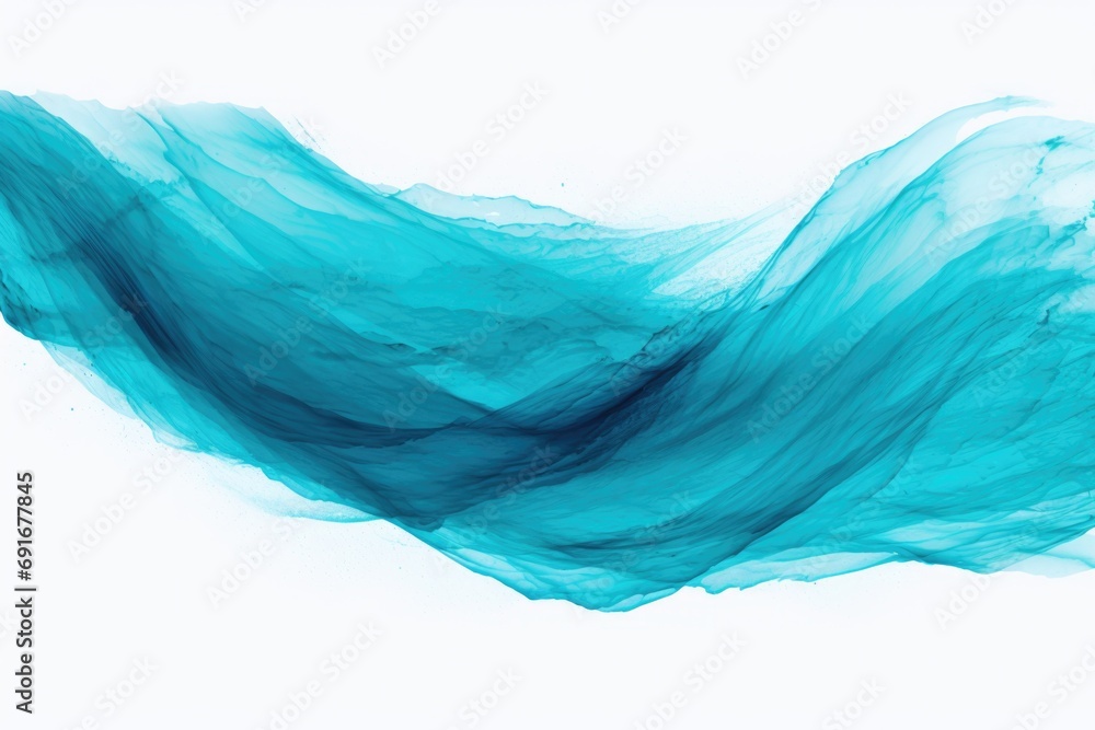 Aufkleber a beautiful painting of a wave of water. perfect for adding a calming and serene touch to any space