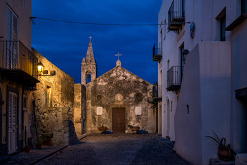 Lipari, Aeolische Inseln, Sizilien, Italien, 29.10.2023, Chiesa S. Bartolomeo Extra Moenia >...