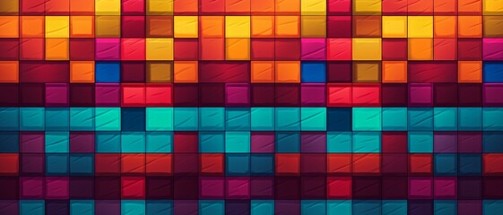 An 8-bit retro gaming grid texture background, inspired by the digital pixel aesthetic of classic 8-bit gaming textures, can be used for printed materials like brochures, flyers, business cards.

