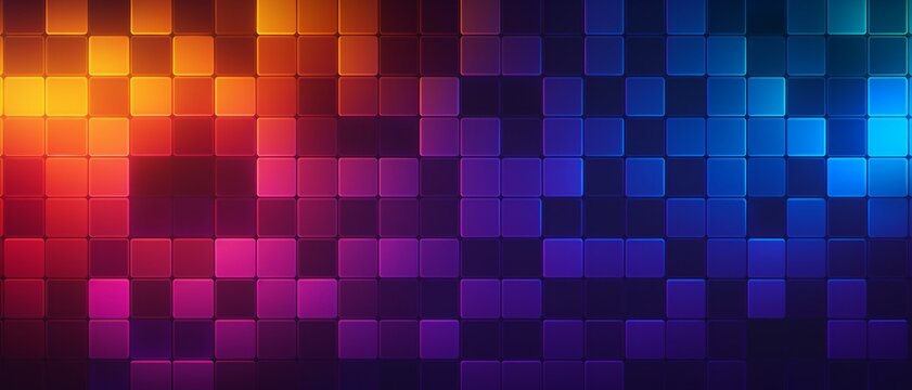 An 8-bit retro gaming grid texture background,  pixel aesthetic of classic 8-bit gaming textures, can be used for printed materials like brochures, flyers, business cards.