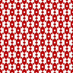 Squares, rhombuses, figures seamless pattern. Checks, diamonds, pickets ornate. Geometric background. Tribal motif. Ethnic ornament. Folk wallpaper. Textile print, abstract image. Vector artwork