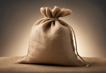 Burlap sack close up