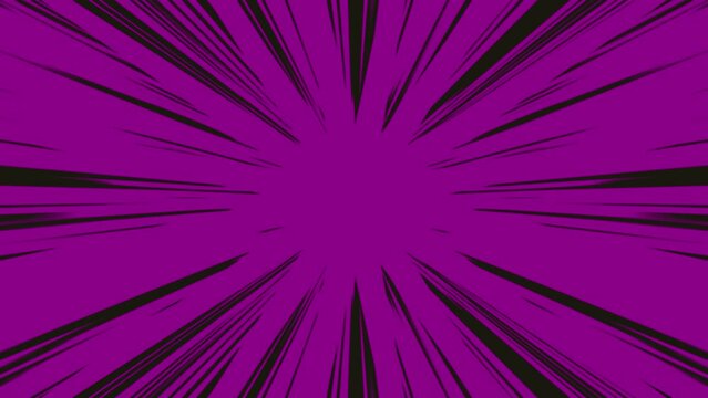 Cartoon background with stripes black and purple colors, anime background, anime speedline