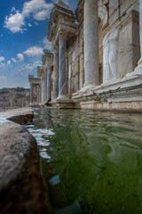 Sagalassos ancient city near Burdur, Turkey. Ruins of the Upper Agora in the roman city. © mylasa