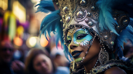 colorful easter mardi gras mask, celebration - obrazy, fototapety, plakaty