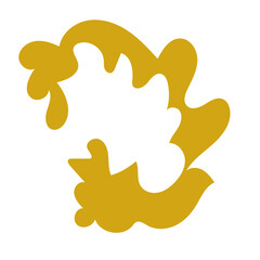 Curved Abstract shape vectors