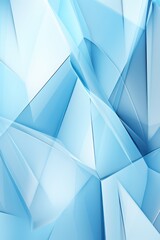 Layered abstract shapes with icy blue highlights background