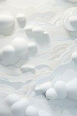 Abstract clouds in different shades of white background 
