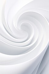 Abstract minimalistic spirals in shades of white background 