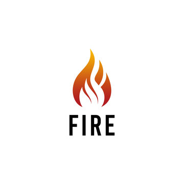 Fire flame logo vector illustration design template. vector fire flames sign illustration isolated. fire icon	
