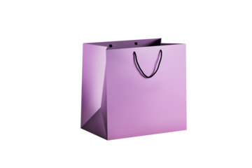 Lily paper shopping bags mockup with black handles	
