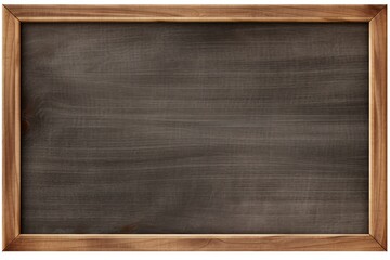 Blank blackboard in wooden frame isolated on transparent or white background - obrazy, fototapety, plakaty