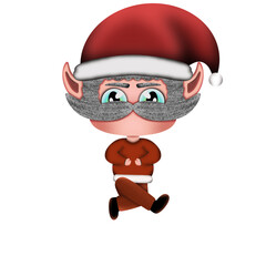 santa claus brings gifts, christmas and new year, grandfather at christmas, sanga claus, gifts, christmas, new year, family day