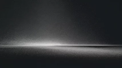 Fotobehang 抽象的な黒と銀は、白とライトグレーです。グラデーションは、テンプレートの表面です。金属の質感、柔らかい線、技術的な斜めの背景、黒、暗い、洗練された、クリーンでモダンです。 © Marios