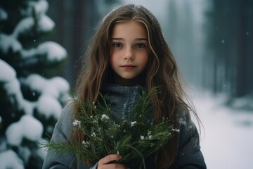 A Young Girl Embracing Nature's Beauty