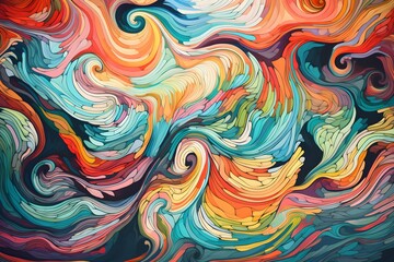 Abstract background with fluid waves, showcasing a dynamic and ever-changing pattern. The fluidity of the design infuses the scene with a sense of movement and energy.