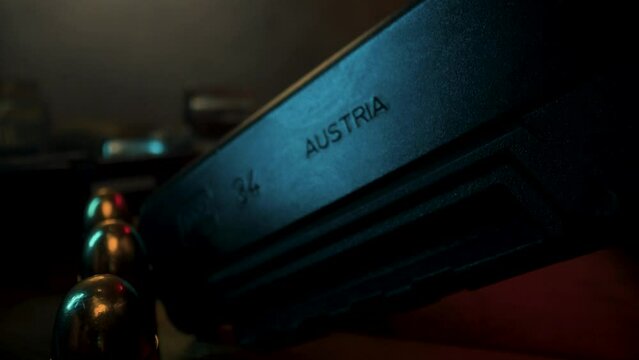 pistol and bullets - defense industry