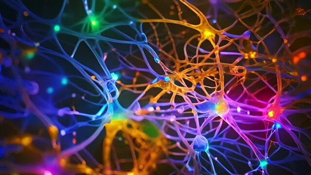An image of neurons involved in the regulation of appetite and satiety, such as those in the hypothalamus and brainstem, Generative Ai.