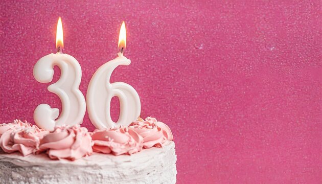 36 Number Birthday cake. Thirty six number birthday cake.	
