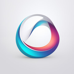 Abstract Logo made with Generative AI Technology