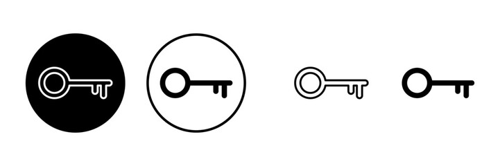 Key icons set. Key vector icon. Key symbol