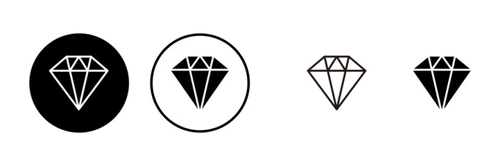 Diamond vector icons set. Diamond vector icon.