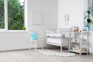 Stylish interior of light children's room