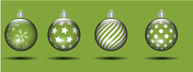 Esferas tansparentes, son del color de el fondo