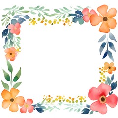 Fototapeta premium frame with flowers