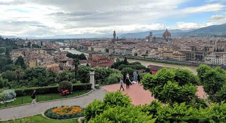 Fototapeta na wymiar Above Florence