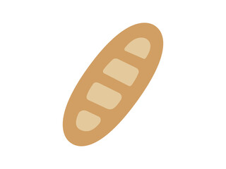 フランスパンのアイコンのイラスト