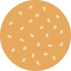 ごまパンのアイコンのイラスト