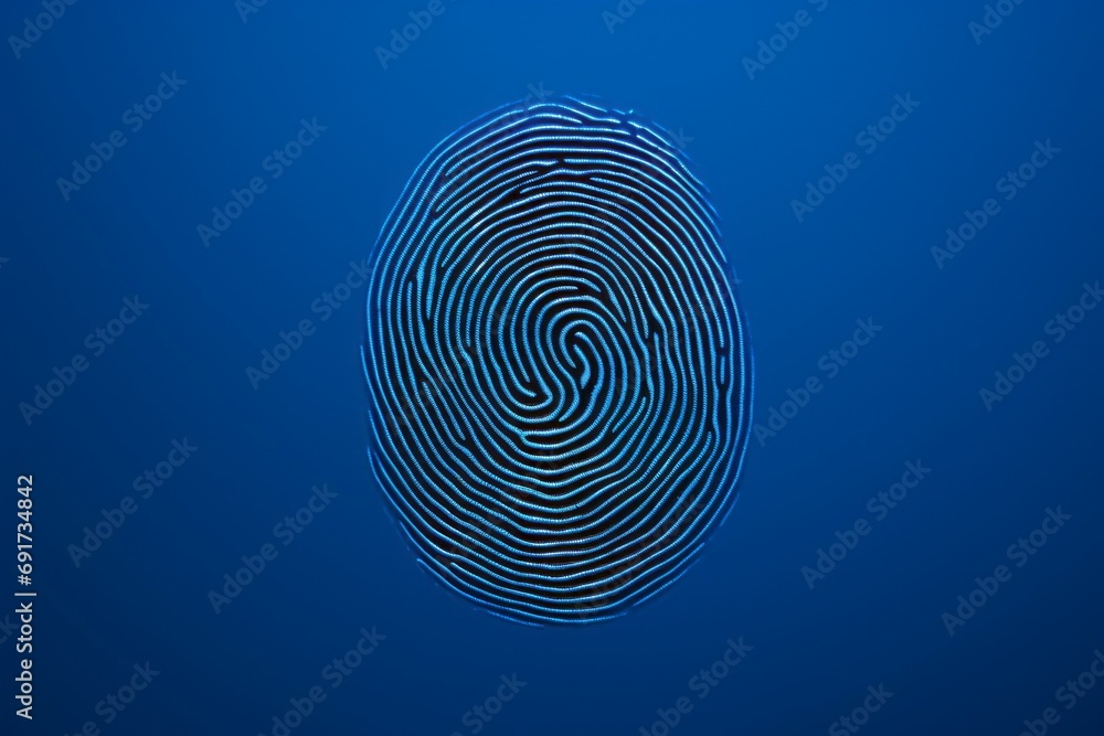 Poster fingerprint close up. background with selective focus and copy space