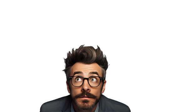 goggles fashion education doubt diversity discredit difficulty demand decision curious crisis corporate confused concept choice career business asking age up looking Businessman front blackboard