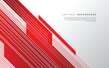 modern abstract red and white background design