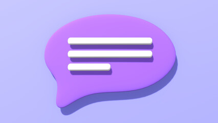 speech bubble 3d illustration, 3d speech bubble, speech bubble icon 3d illustration, speech bubble illustration, suitable for graphic resource, social media post, advertising and social media content.