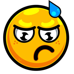  sad emoji emoticon and looking down