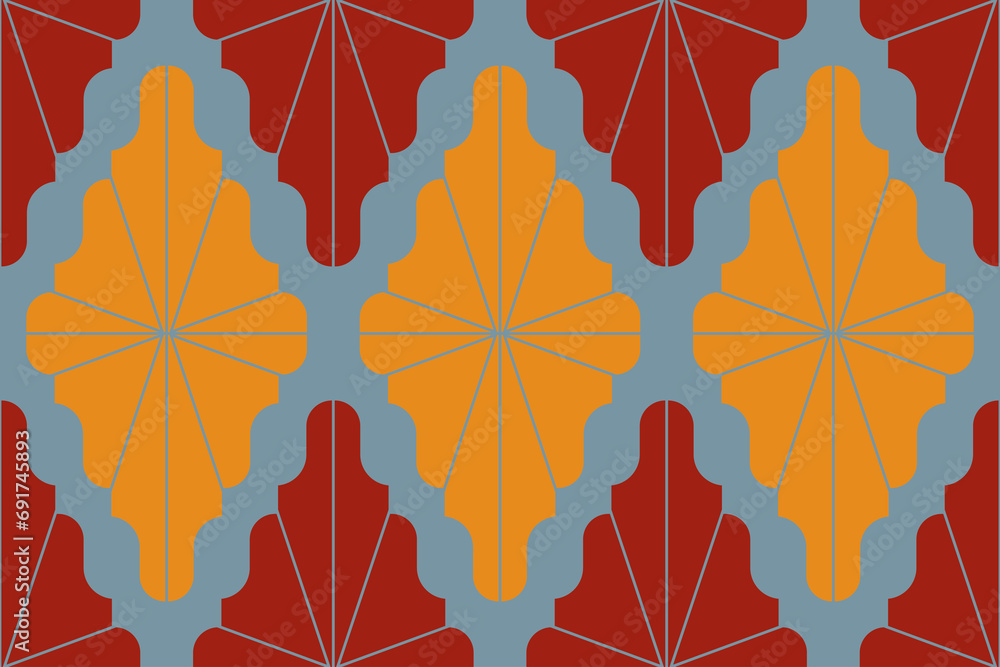 Aufkleber abstract of background vector. design retro of random shape colorful on white background. design pri