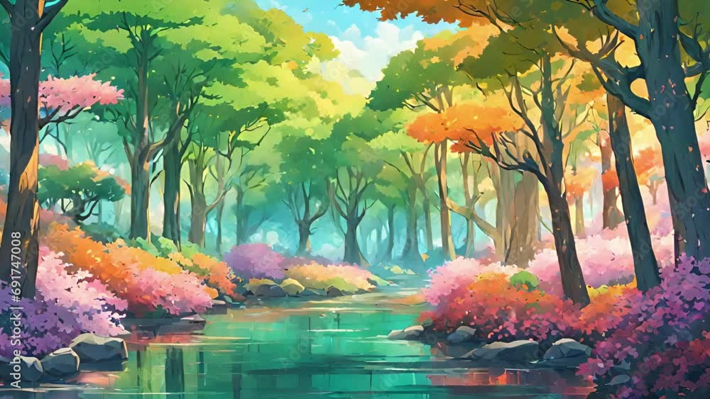 Poster like walking through fairytale strolled along winding paths crystalized grove lumaria. trees towered