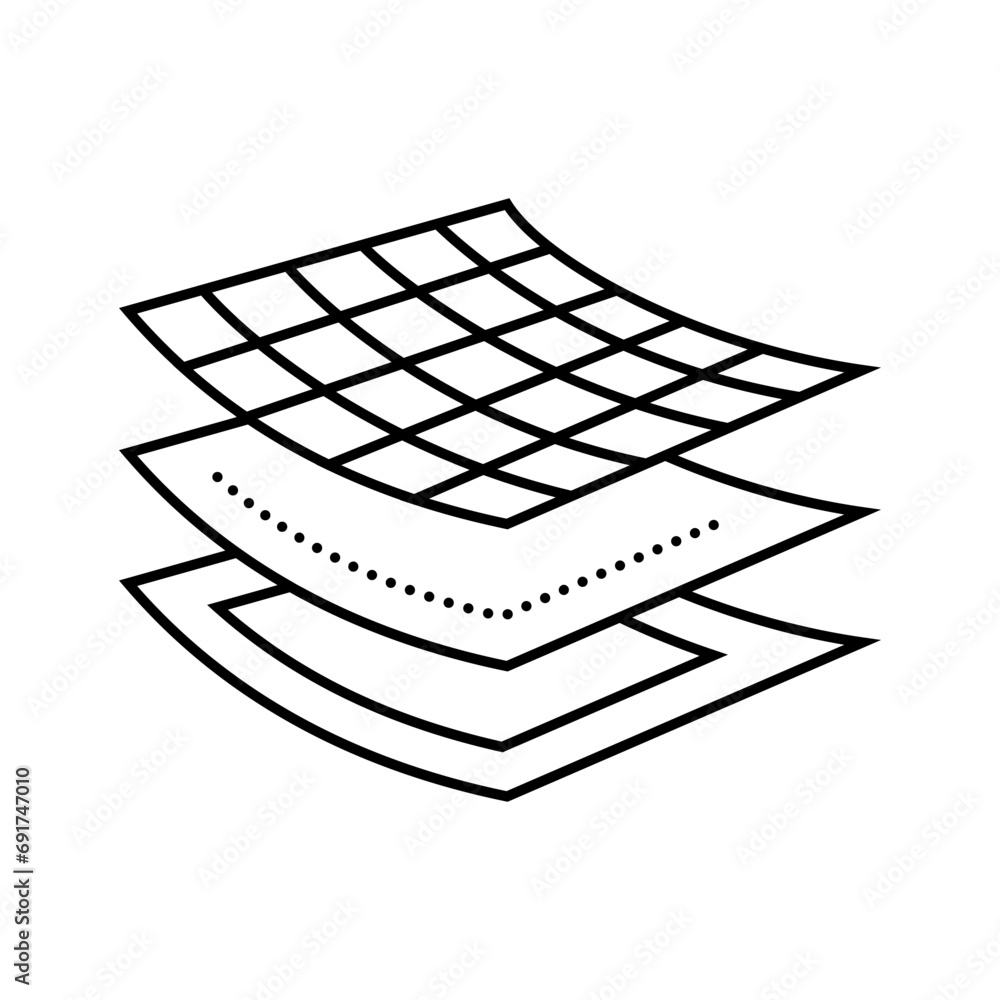Aufkleber composite material aeronautical engineer line icon vector. composite material aeronautical engineer 