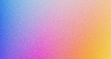 Abstract color gradient banner grainy texture background pink purple yellow noise texture blurred colors poster backdrop header design - obrazy, fototapety, plakaty